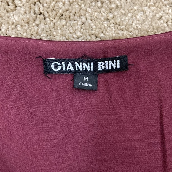Deep Purpley Maroon Gianni Bini Silk Dress - Picture 2 of 3